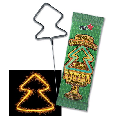 Елочка Бенгальские огни фигурные купить в Махачкале | mahachkala.salutsklad.ru